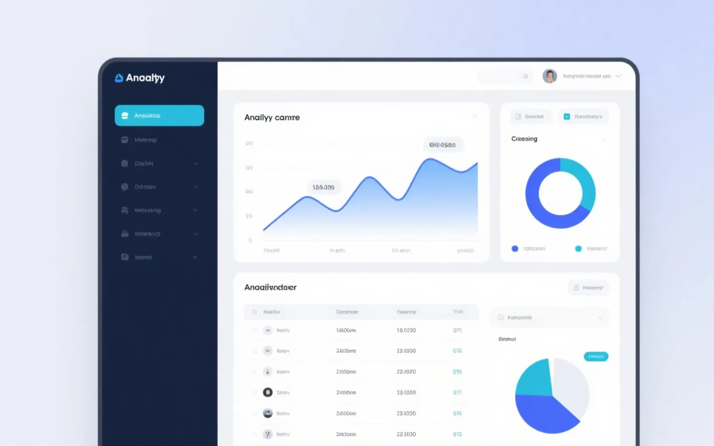 可视化数据面板示意